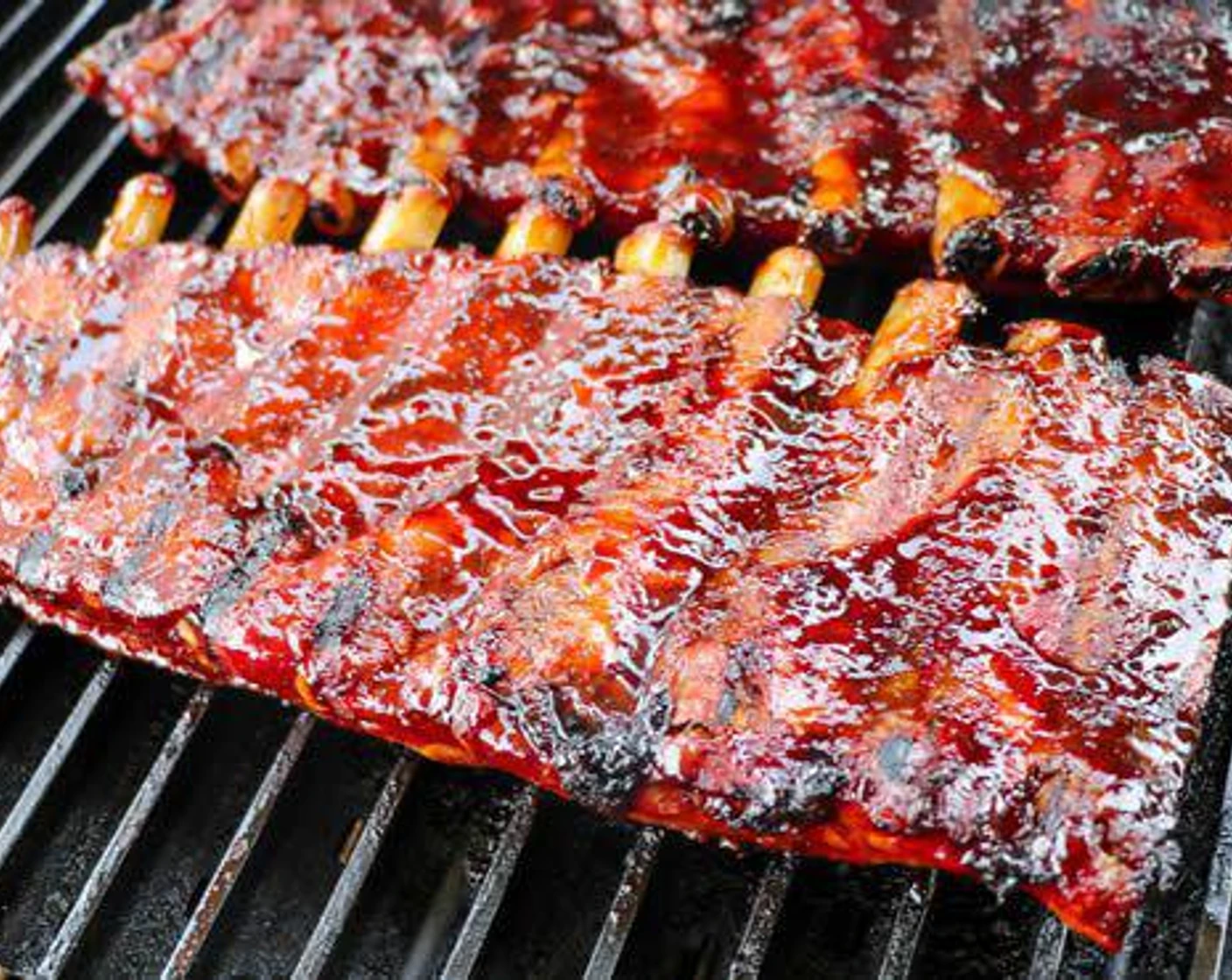 Smoked BBQ ribs on the grill at SoCal Grilling Company